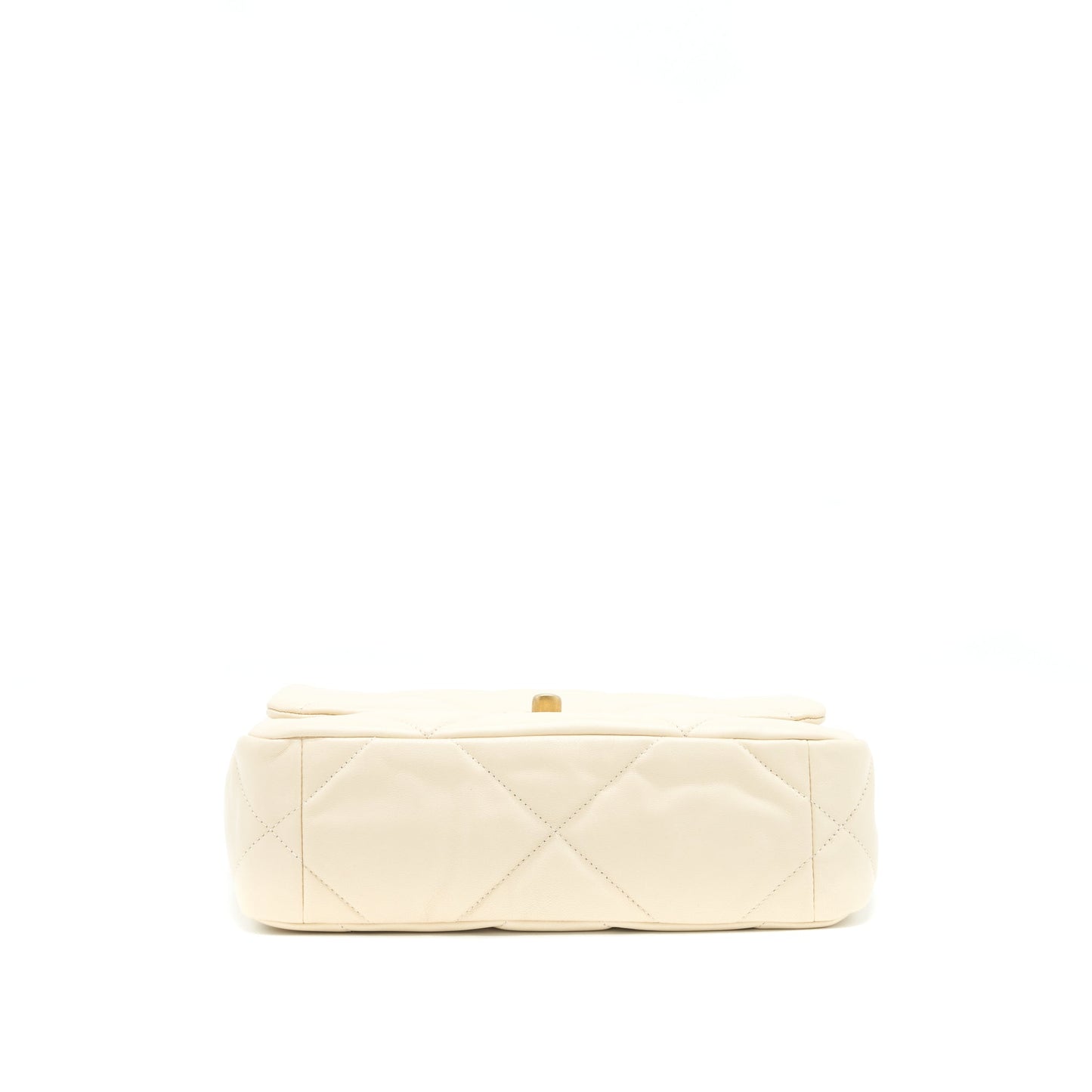 Chanel Small 19 Bag 19K Shiny Goatskin Beige GHW