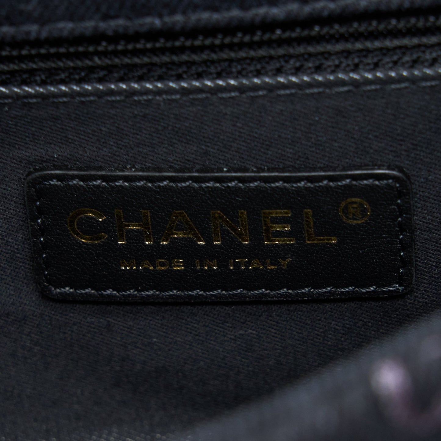 Chanel 22P Black Denim Flap Bag Brushed GHW(Microchip)