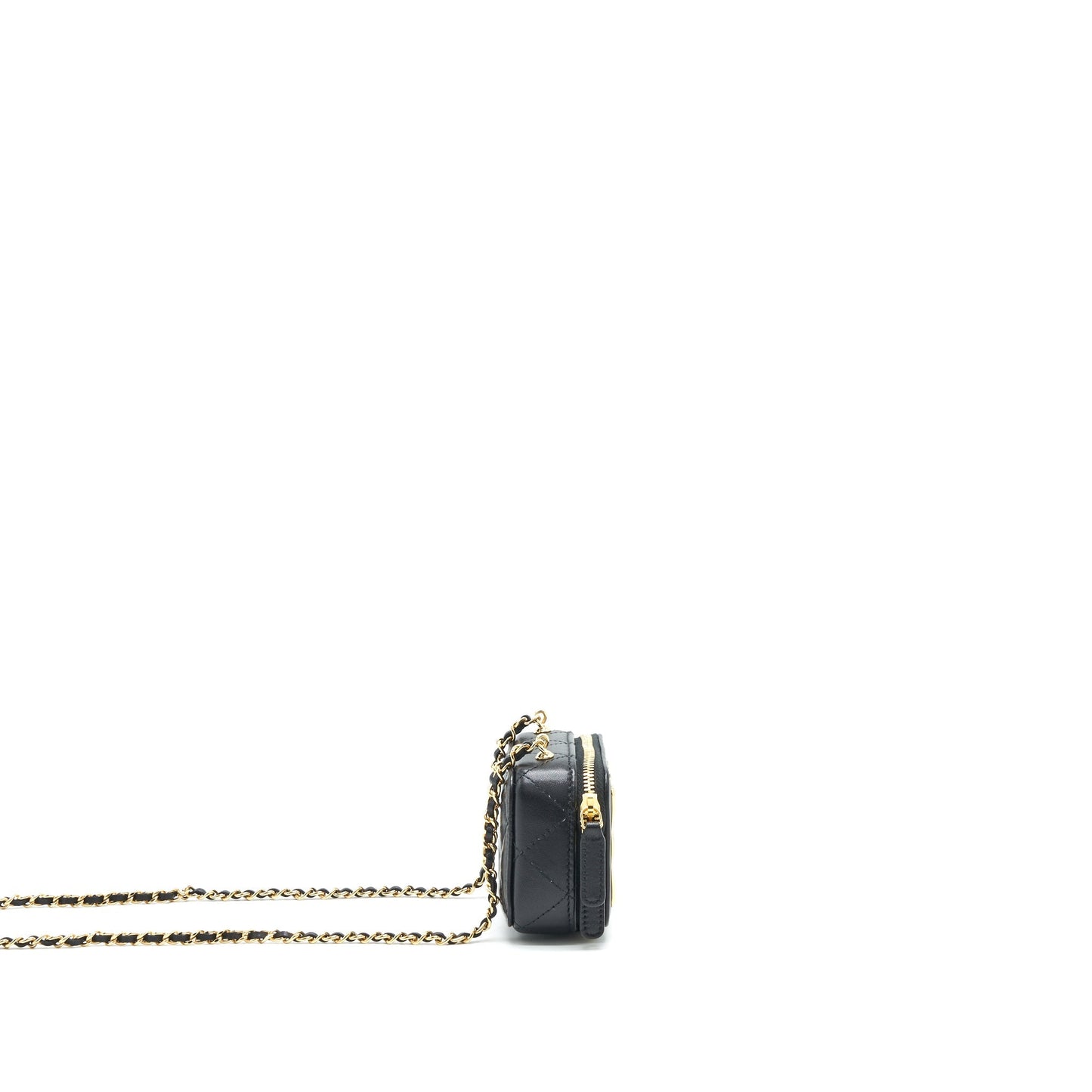 Chanel 21K Mini Clutch With Chain Black GHW