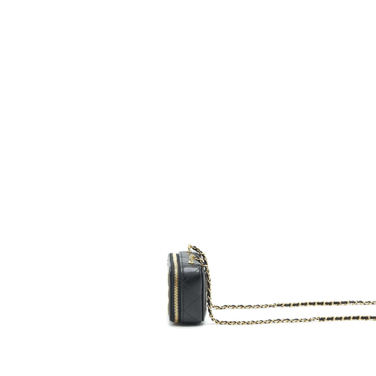 Chanel 21K Mini Clutch With Chain Black GHW