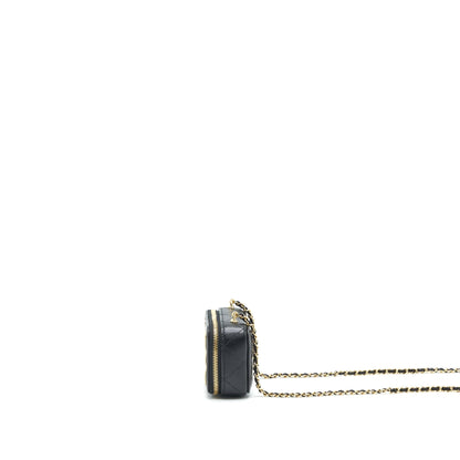 Chanel 21K Mini Clutch With Chain Black GHW