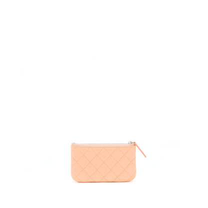 Chanel Mini Ocase Zip Pouch Coral Caviar