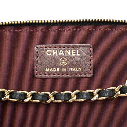Chanel Long Vanity With Chain Lambskin Black LGHW