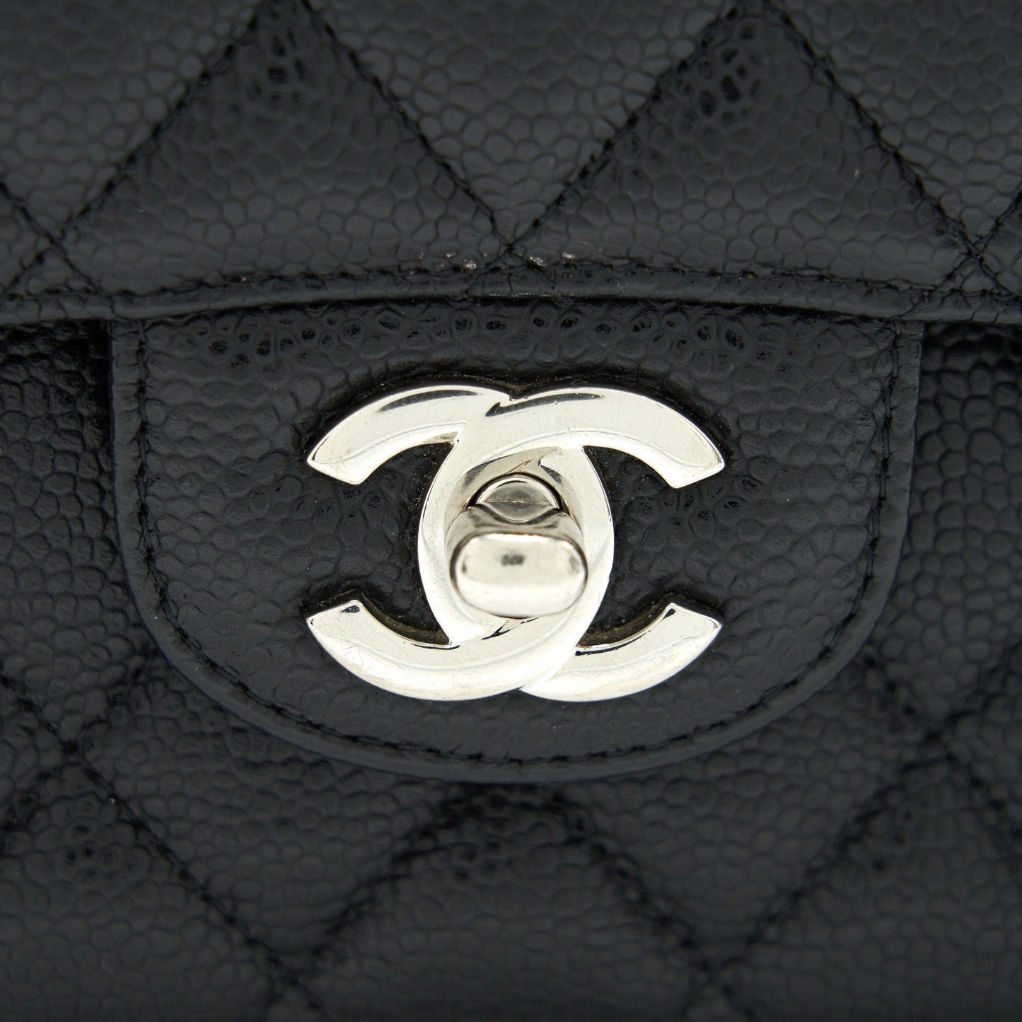 CHANEL MEDIUM CLASSIC DOUBLE FLAP CAVIER SHW