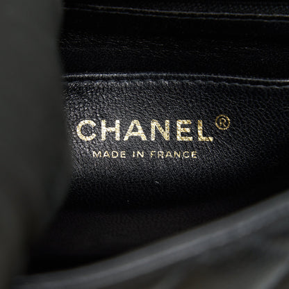 Chanel Vintage Mini Square Flap Bag Caviar Black GHW