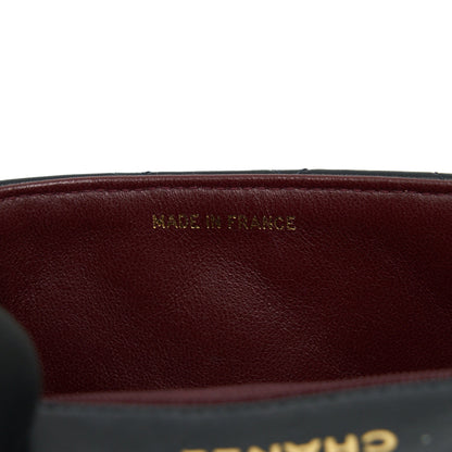 Chanel Vintage Mini Square Flap Bag Lambskin Black GHW