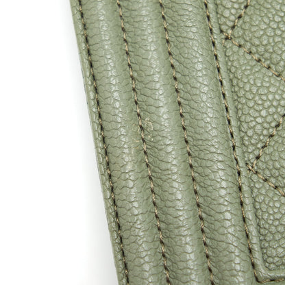 Chanel Medium Boy Bag Caviar Light Green LGHW