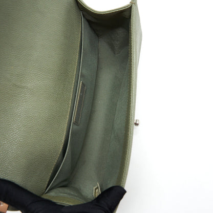 Chanel Medium Boy Bag Caviar Light Green LGHW