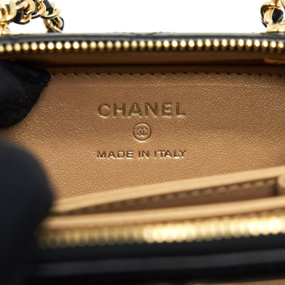 Chanel 21K Mini Clutch With Chain Black GHW