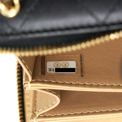 Chanel 21K Mini Clutch With Chain Black GHW