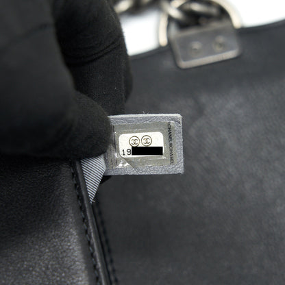 Chanel medium boy Chanel Handbag Black ruthenium hardware