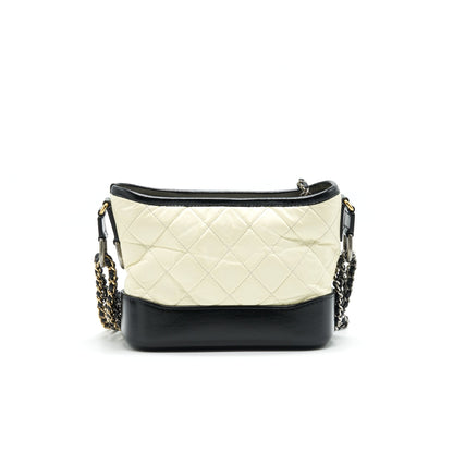 Chanel Small Gabrielle Hobo Bag Black/ White