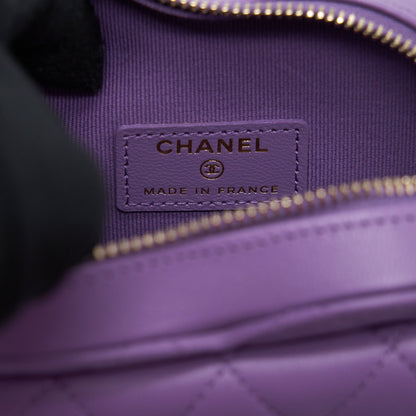 Chanel 22S Small Heart Bag Lambskin Purple LGHW