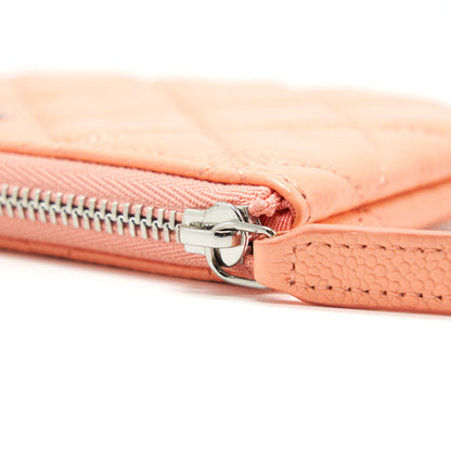 Chanel Mini Ocase Zip Pouch Coral Caviar