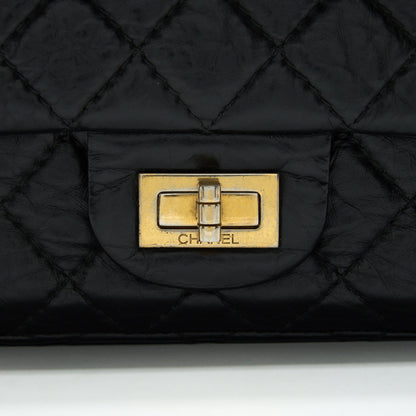 Chanel Small reissue 2.55 Handbag black GHW