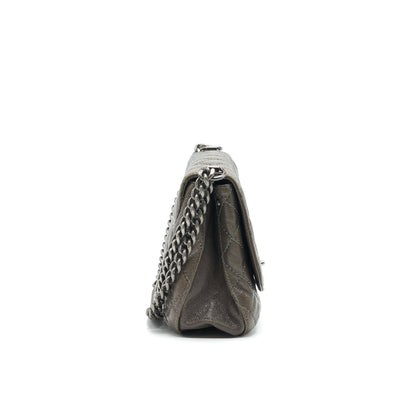 Chanel Seasonal Jumbo Caviar Flap Bag Grey with Ruthenium Hardware