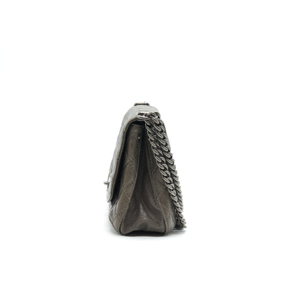 Chanel Seasonal Jumbo Caviar Flap Bag Grey with Ruthenium Hardware