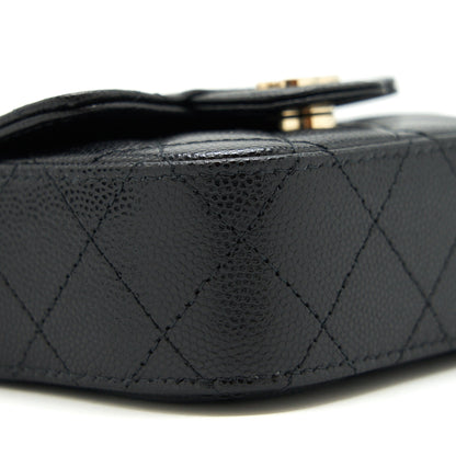 Chanel mini flap Vanity with Chain Caviar black LGHW