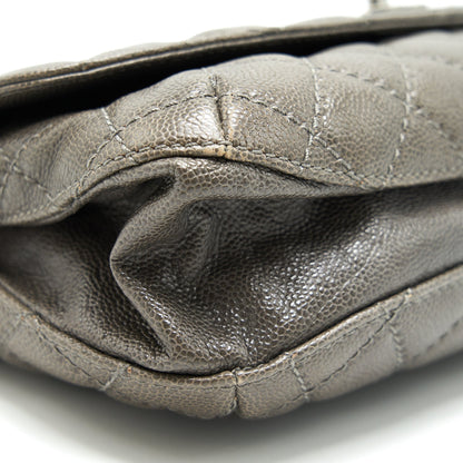 Chanel Seasonal Jumbo Caviar Flap Bag Grey with Ruthenium Hardware