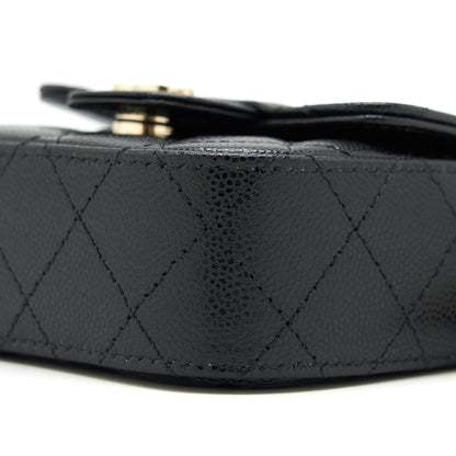 Chanel mini flap Vanity with Chain Caviar black LGHW