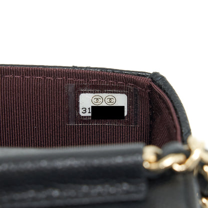 Chanel mini flap Vanity with Chain Caviar black LGHW