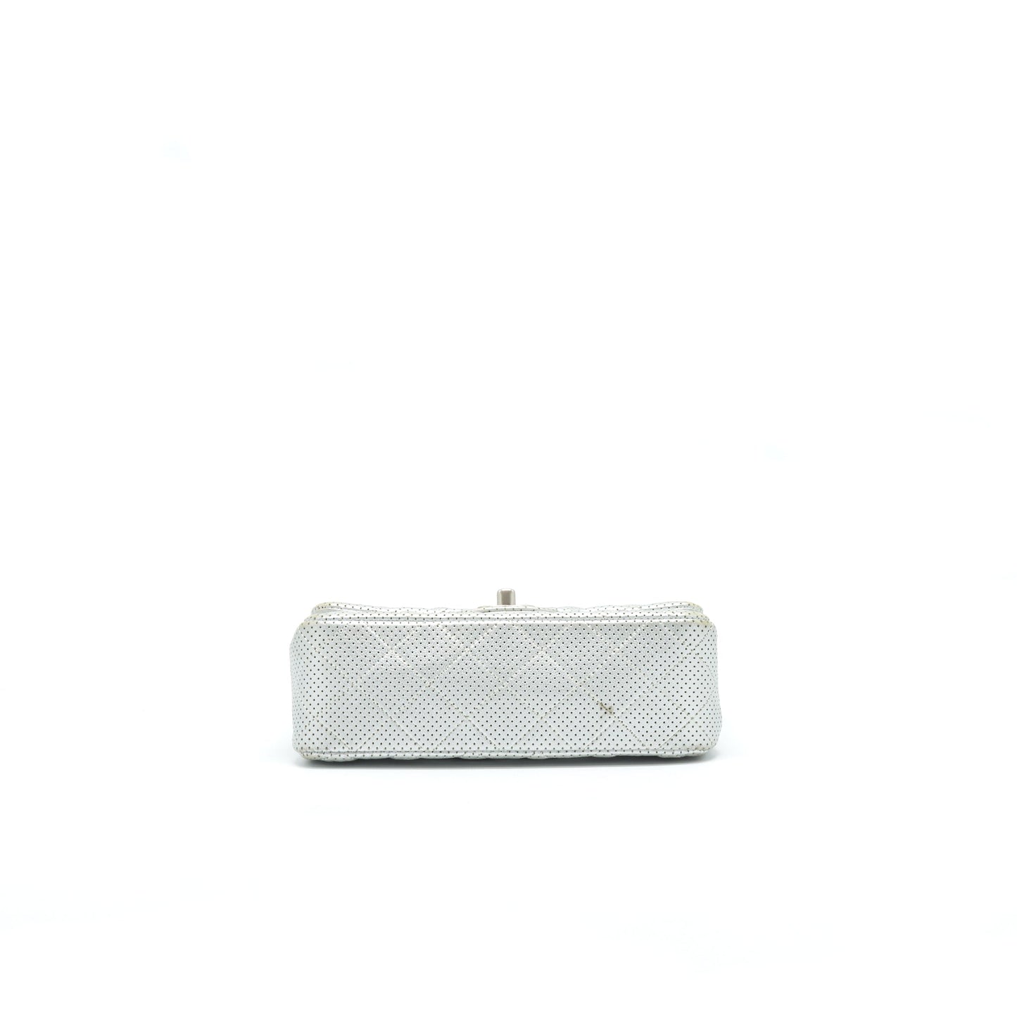 CHANEL RECTANGULAR MINI FLAP BAG SILVER