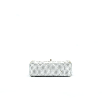 CHANEL RECTANGULAR MINI FLAP BAG SILVER
