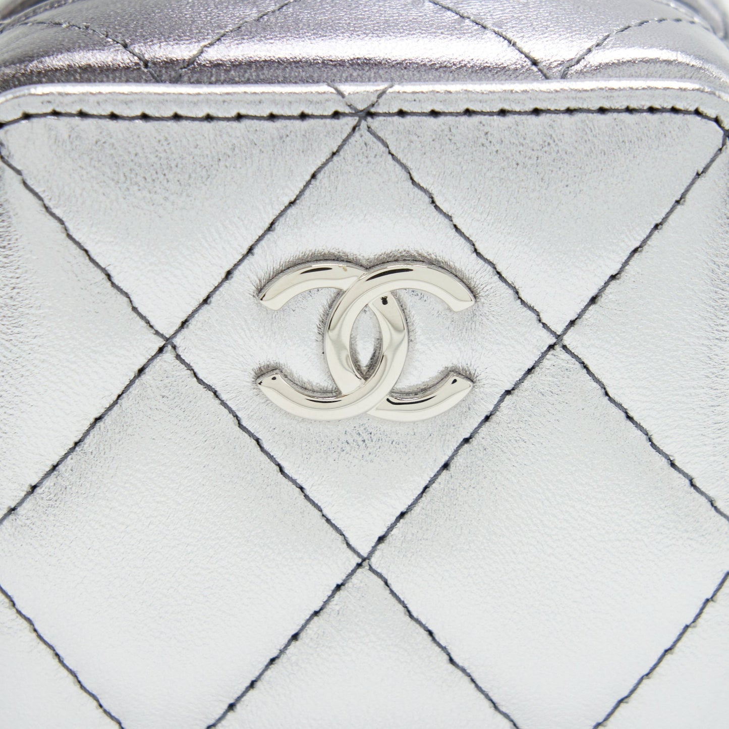 Chanel Mini Vanity with Giant Chain Silver SHW