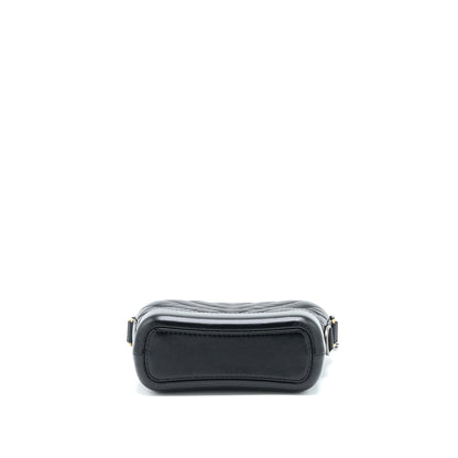 Chanel Chevron Small Gabrielle Hobo Bag Black Multicolour Hardware