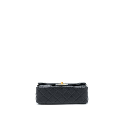 Chanel Pearl Crush Mini Rectangular Lambskin Black With GHW (Microchip)