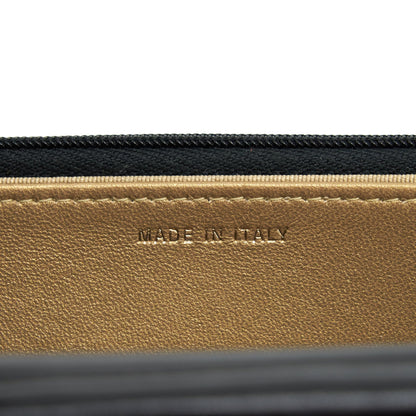 Chanel 2021 Seasonal Wallet on Chain black GHW