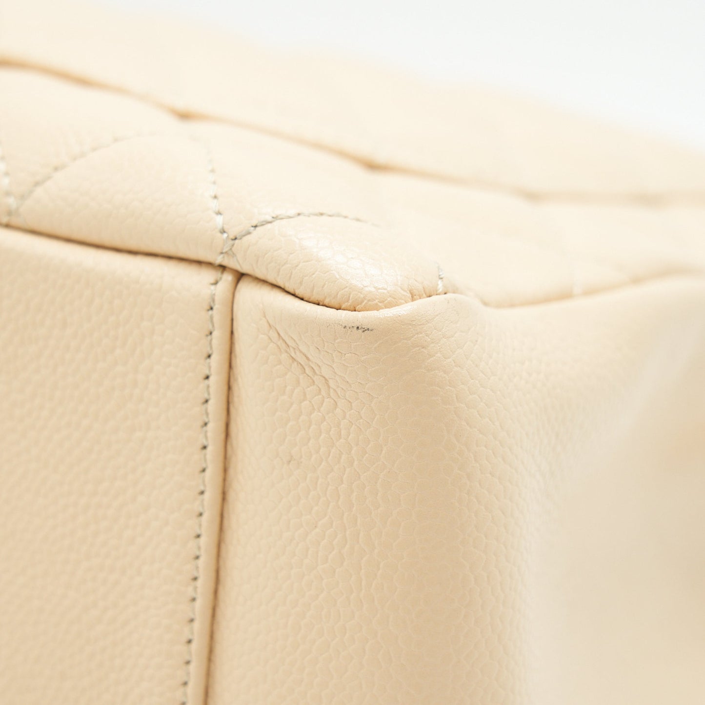 CHANEL CAVIAR GRAND SHOPPING TOTE GST IN BEIGE GHW