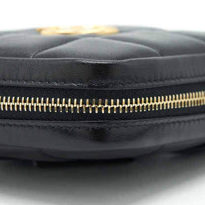 Chanel quilted belt bag lambskin black with GHW