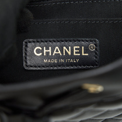 CHANEL QUILTED LAMBSKIN URBAN SPIRIT BACKPACK BLACK GHW