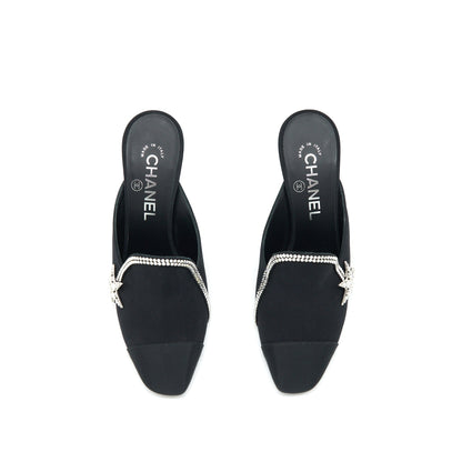 Chanel size 37 Star Suede High heel Loafer