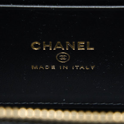 Chanel Letter Top Handle Long Vanity Caviar Black GHW