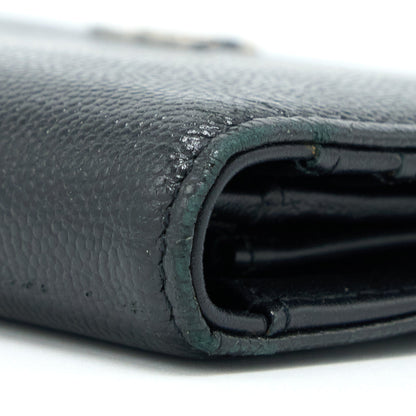 Chanel CC Logo Long Wallet Caviar Black SHW