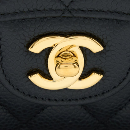 Chanel Small Classic Double Flap Bag Caviar Black GHW