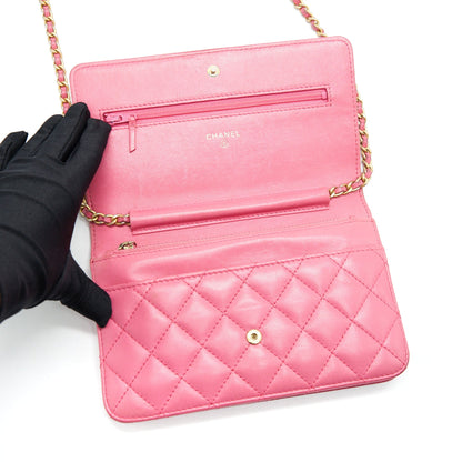 Chanel Boy Wallet on Chain Pink GHW