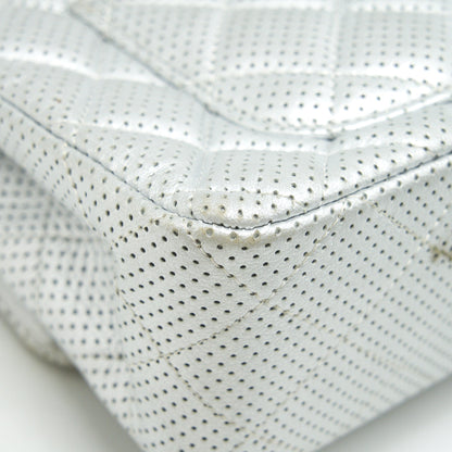 CHANEL RECTANGULAR MINI FLAP BAG SILVER