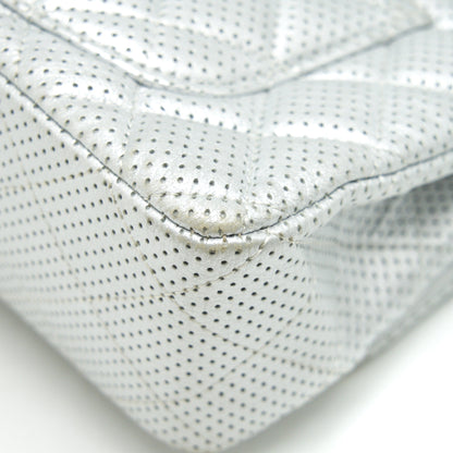 CHANEL RECTANGULAR MINI FLAP BAG SILVER