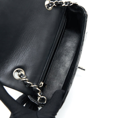 Chanel Mini Rectangular Flap bag Patent Leather Black SHW