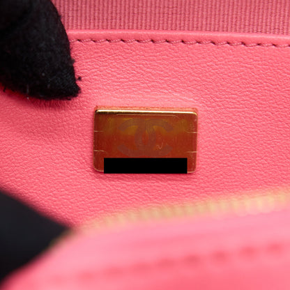 Chanel 22S Heart Bag Lambskin Pink LGHW (Microchip)