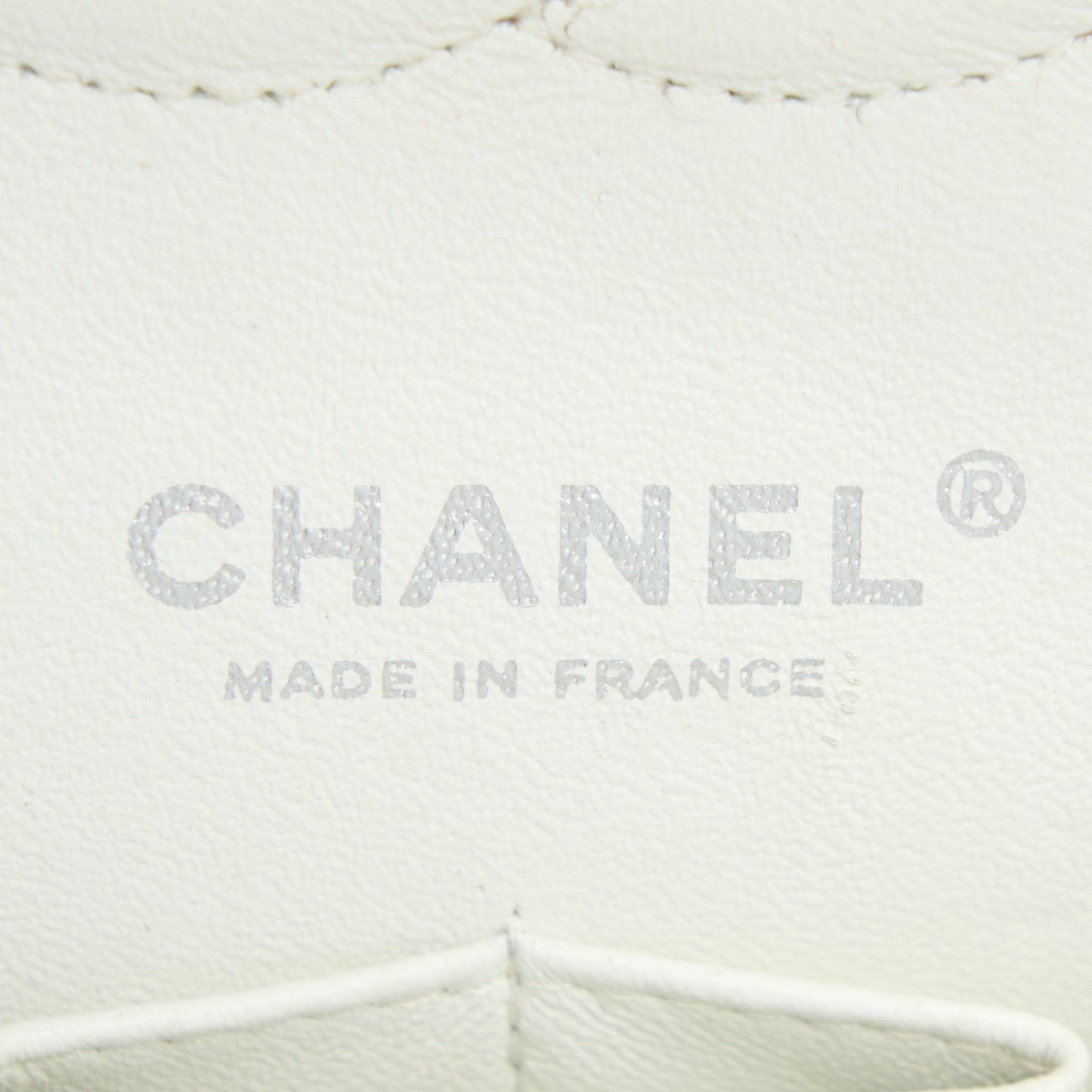 Chanel Medium Classic Flap Caviar White SHW