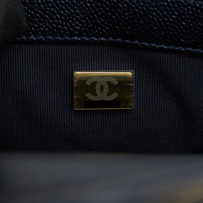 Chanel 21k My Perfect Mini Flap Bag Caviar Black GHW