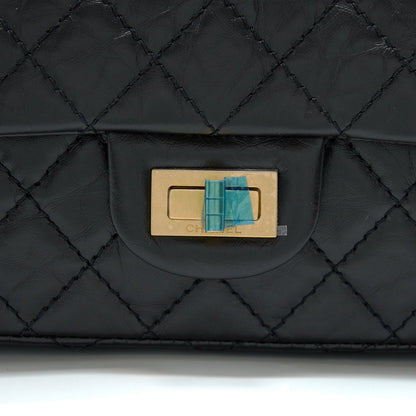 Chanel Mini 2.55 Reissue Flap Bag Aged Calfskin Black GHW (Microchip)