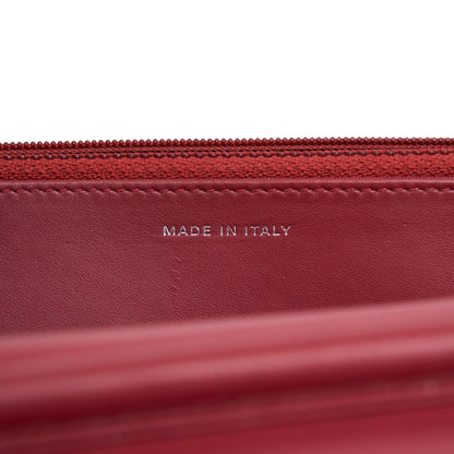 CHANEL WALLET ON CHAIN PATENT LEATHER RED SHW