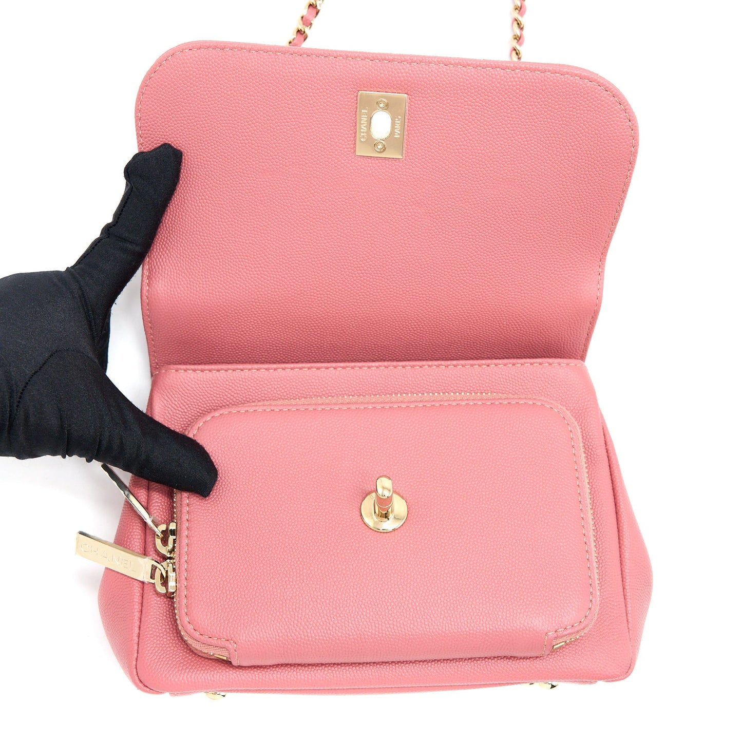 Chanel Small Business Affinity Caviar Pink LGHW