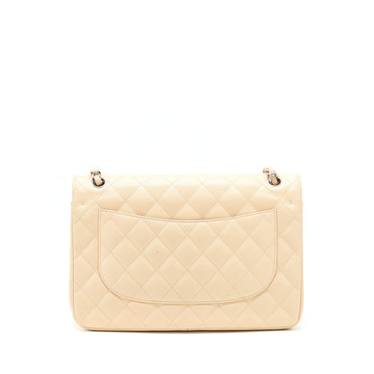 Chanel Classic Jumbo double flap Bag caviar beige SHW