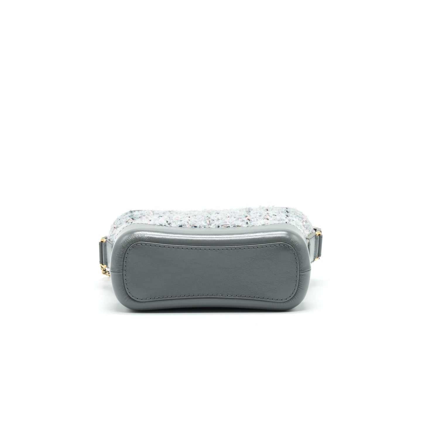 Chanel Small Tweed Gabrielle Hobo Bag Grey